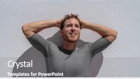  Presentation with sport psychology - Audience pleasing PPT layouts consisting of psychology - tired sport man exhausted breathing backdrop and a gray colored foreground