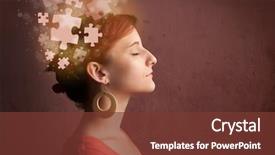  Presentation with psychology mind - Slide set consisting of press links text concept written on notebook background and a coral colored foreground