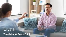  Presentation with psychotherapy - Audience pleasing PPT theme consisting of psychology-mental-therapy-and-people backdrop and a ocean colored foreground