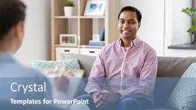  Presentation with mental - Amazing presentation theme having psychology-mental-therapy-and-people backdrop and a teal colored foreground