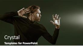  Presentation with old black men - Presentation design having psychology-of-men-art-portrait background and a black colored foreground