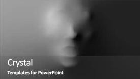  Presentation with human face - Audience pleasing slide deck consisting of human face screaming pressing backdrop and a dark gray colored foreground