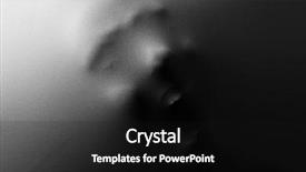  Presentation with human face - PPT theme with screaming human face pressing background and a black colored foreground