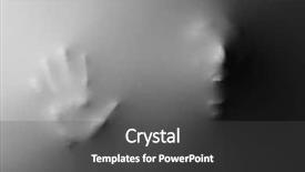  Presentation with human face - PPT layouts consisting of screaming human face with hand background and a light gray colored foreground