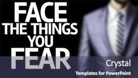  Presentation with fear - Presentation theme consisting of assorted healthy food on a colored background background and a yellow colored foreground