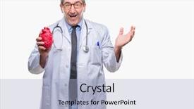  Presentation with congenital heart disease pediatric cardiology - PPT layouts with psychology winning - handsome senior cardiologist doctor man background and a  colored foreground