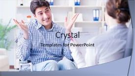  Presentation with loyality patient - Audience pleasing slide set consisting of psychotherapist to deal with consequences backdrop and a  colored foreground