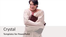  Presentation with young man wearing a hat - Presentation theme featuring psychotic - young mad man isolated background and a  colored foreground