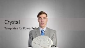  Presentation with psycology - Slide set with psycology - book to broaden your mind background and a light gray colored foreground