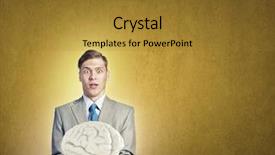  Presentation with psycology - Amazing presentation theme having psycology - shocked businessman holding opened book backdrop and a gold colored foreground