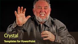  Presentation with ptsd - Amazing PPT theme having ptsd - angry or upset man backdrop and a tawny brown colored foreground