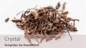  Presentation with tea - Slides enhanced with pu-erh-tea background and a coral colored foreground