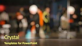  Presentation with night club - Colorful slide set enhanced with pub design - bar in a night club backdrop and a tawny brown colored foreground