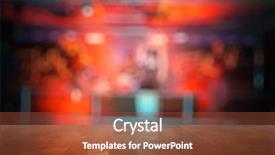  Presentation with night club - Amazing slide deck having pub design - bar in a night club backdrop and a red colored foreground