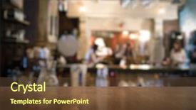  Presentation with night club - Slides featuring pub design - bar in a night club background and a tawny brown colored foreground