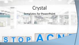  Presentation with puberty - Beautiful PPT theme featuring puberty - text stop acne of wooden backdrop and a white colored foreground