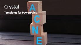  Presentation with puberty - Amazing slides having puberty - word acne of wooden cubes backdrop and a dark gray colored foreground