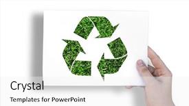  Presentation with art white gray grey - Slides having public awareness - ecology sign on white sheet background and a white colored foreground