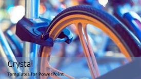  Presentation with sharing - Slide deck featuring public bike sharing system tianjin background and a light blue colored foreground