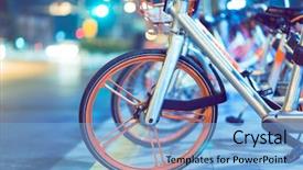  Presentation with sharing - Cool new theme with public bike sharing system tianjin backdrop and a light blue colored foreground