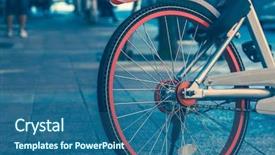  Presentation with sharing - Presentation consisting of public bike sharing system tianjin background and a ocean colored foreground