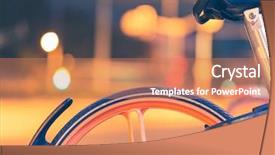  Presentation with resperatory system - Colorful theme enhanced with public bike sharing system tianjin backdrop and a coral colored foreground