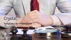  Presentation with notary - Amazing slides having public debt - lawyer notary signs the documents backdrop and a  colored foreground