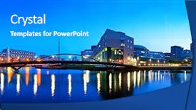  Presentation with example - Slides with public facilities - example of a modern urban background and a gray colored foreground