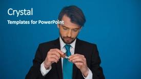  Presentation with liquid - Amazing slide set having public health free - businessman topping up his e-cigarette backdrop and a ocean colored foreground