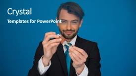  Presentation with liquid natural gas - Cool new PPT theme with public health free - businessman topping up his e-cigarette backdrop and a ocean colored foreground