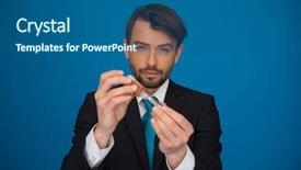  Presentation with foundry liquid metal from blast - Presentation design with public health free - businessman topping up his e-cigarette background and a ocean colored foreground