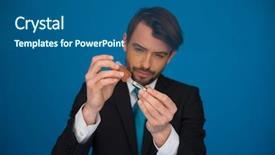  Presentation with cigarette - Colorful presentation theme enhanced with public health free - businessman topping up his e-cigarette backdrop and a ocean colored foreground