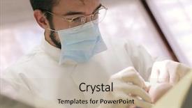  Presentation with concentrated solar power - Slides enhanced with public health patient care - concentrated dentist background and a  colored foreground