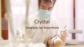  Presentation with task - Slides featuring public health patient care - concentration on a difficult task background and a  colored foreground