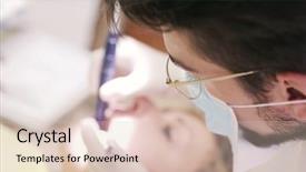  Presentation with diagnosis - PPT layouts consisting of public health patient care - making a diagnosis background and a  colored foreground