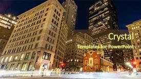  Presentation with boston - Beautiful PPT theme featuring public housing - boston old state house backdrop and a tawny brown colored foreground