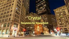  Presentation with public - Cool new PPT layouts with public housing - boston old state house backdrop and a tawny brown colored foreground