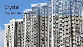  Presentation with hong kong - PPT theme consisting of girl in a red coat in oostende belgium background and a coral colored foreground
