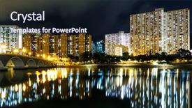  Presentation with hong kong - Slide deck consisting of public-housing-building-in-hong background and a wine colored foreground