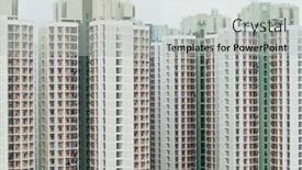  Presentation with hong kong - PPT theme enhanced with public-housing-in-hong-kong background and a light gray colored foreground