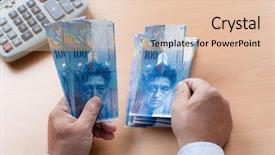  Presentation with currency devaluation rupee - Cool new slides with public money - swiss franc bills currency backdrop and a lemonade colored foreground