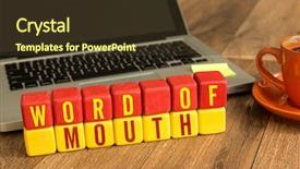  Presentation with cyber sex word written - Audience pleasing slide set consisting of public opinion - word of mouth written backdrop and a tawny brown colored foreground