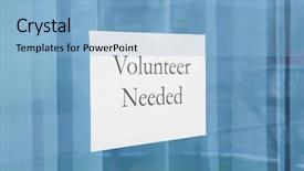  Presentation with public - Audience pleasing presentation design consisting of public outreach - sheet of paper with text backdrop and a light blue colored foreground