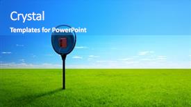  Presentation with telephone - Theme consisting of public phone - sunny spring day and classic background and a  colored foreground