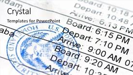  Presentation with homeland security - Presentation theme enhanced with public seal of homeland security background and a white colored foreground