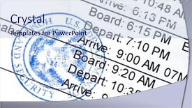  Presentation with homeland security - Cool new presentation theme with public seal of homeland security backdrop and a light blue colored foreground