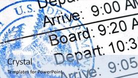  Presentation with homeland security - Presentation featuring public seal of homeland security background and a light blue colored foreground