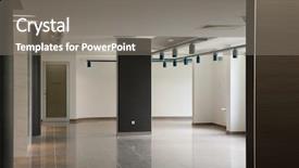  Presentation with public - Slides enhanced with public space - hallway background and a gray colored foreground