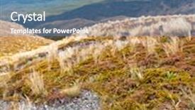  Presentation with new zealand - Cool new PPT layouts with public-track-at-tongariro-national backdrop and a teal colored foreground