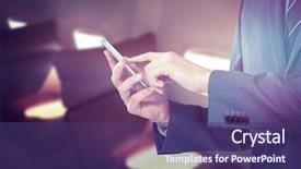  Presentation with public transportation - Cool new PPT theme with public transportation mode - midsection of businessman using mobile backdrop and a violet colored foreground